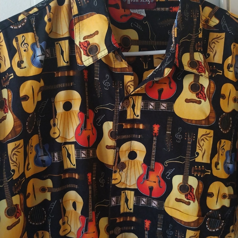High seas short sleeve colorful Hawaiian shirt XXL 100 percent cotton